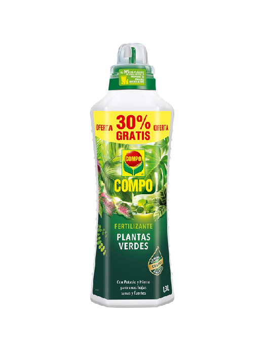 Fertilizante para plantas verdes de interior y exterior