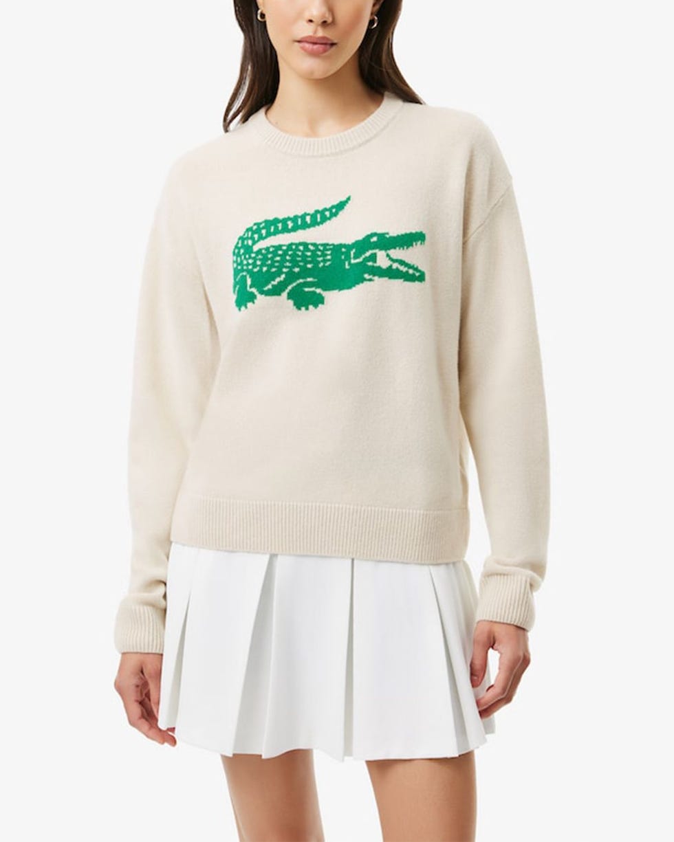 Croc Cashmere-Wool Sweater