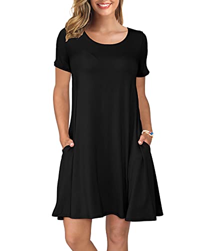 Casual T-Shirt Dress with Pockets