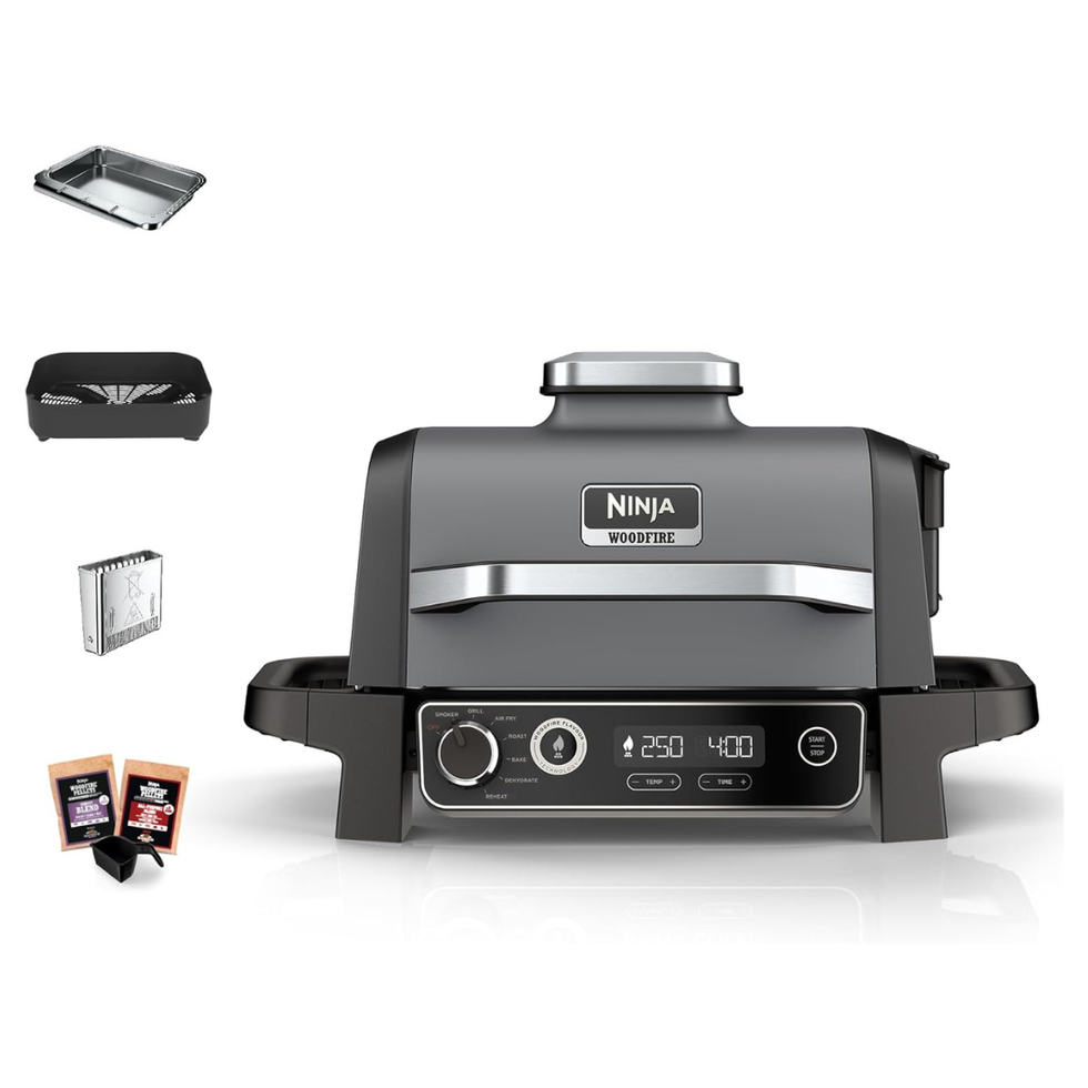 Woodfire Electric BBQ Grill, Smoker & Air Fryer