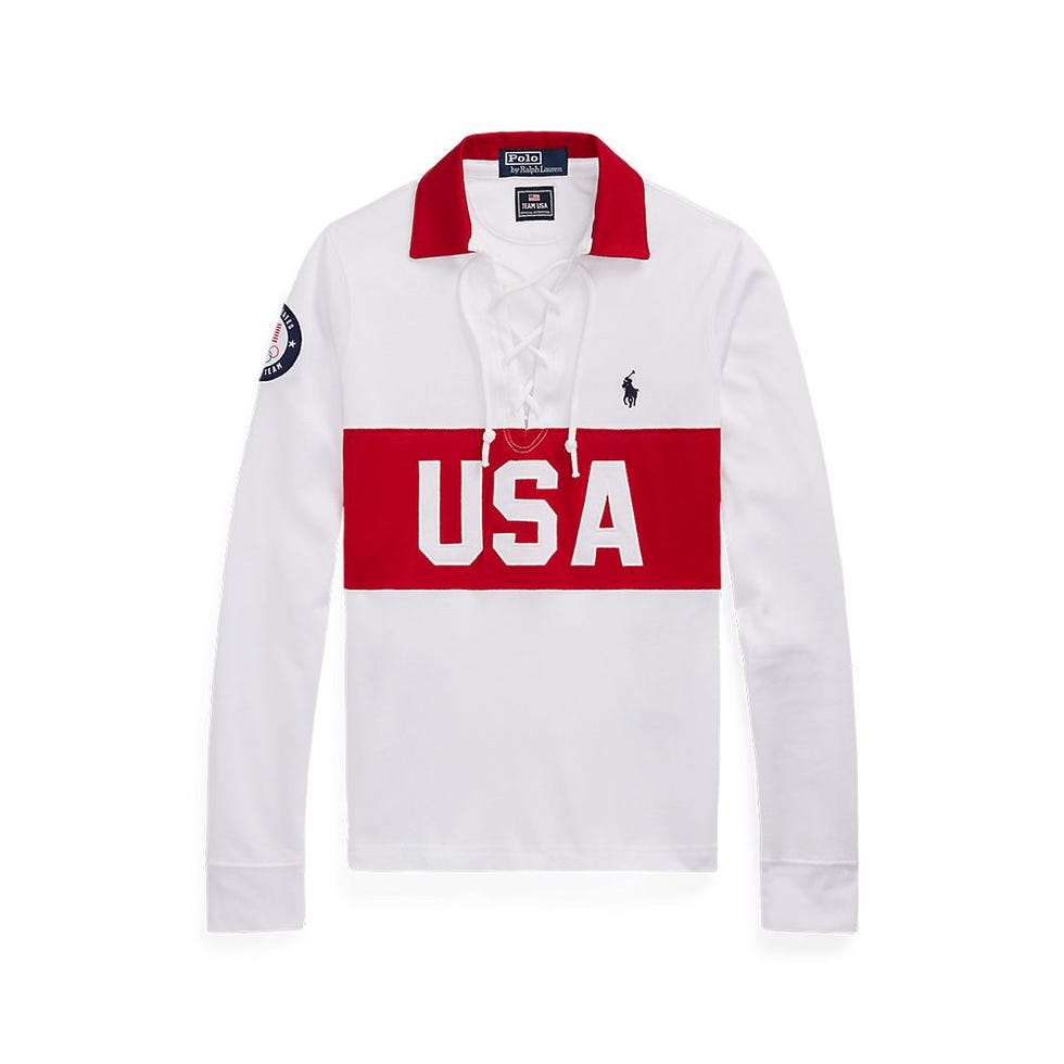 Team USA Lace-Up Rugby Shirt