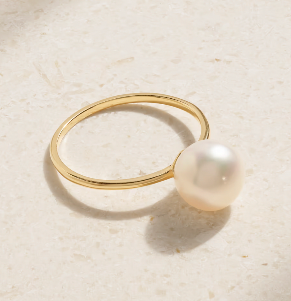 Mateo 14-karat gold pearl ring