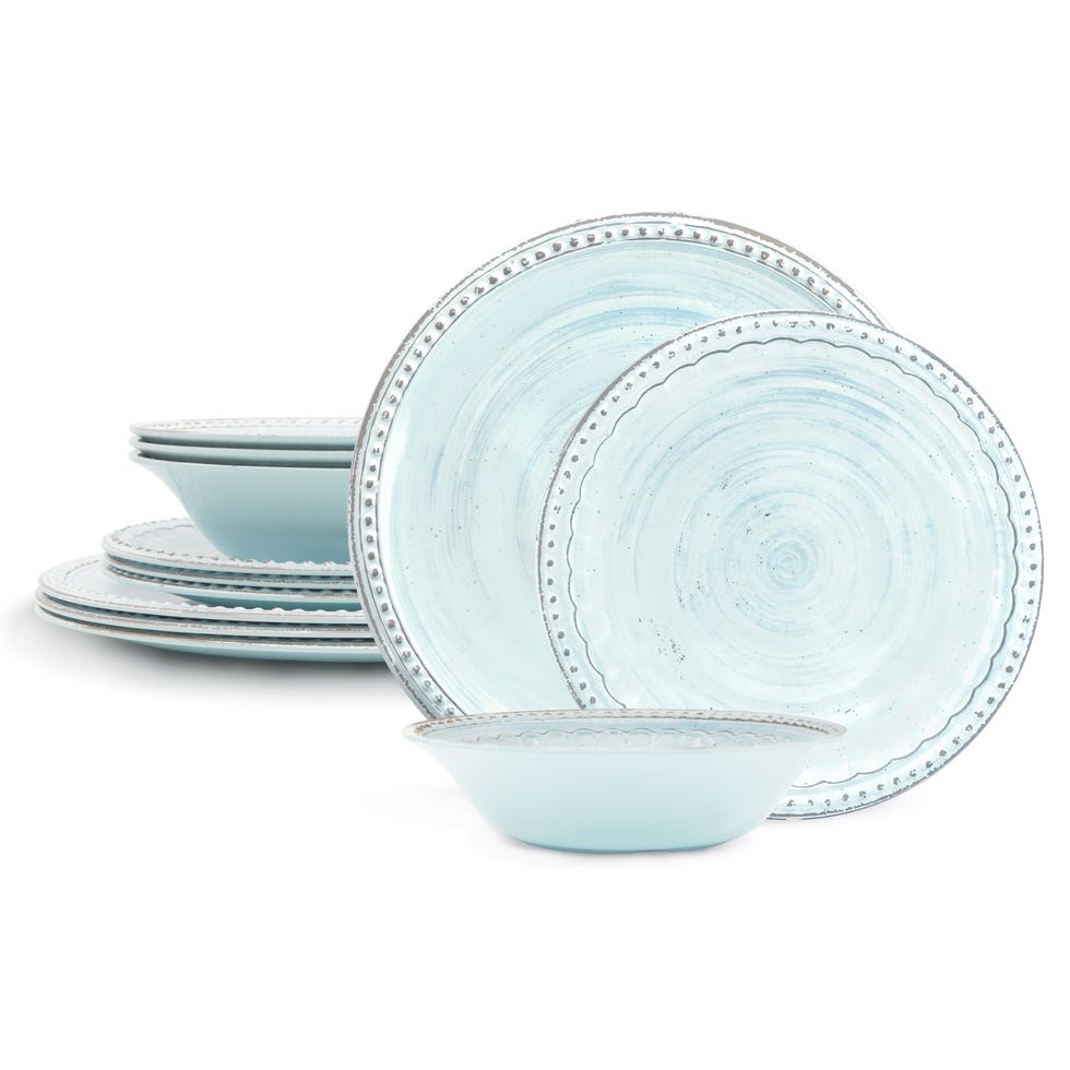 12-Piece Melamine Dinnerware Set