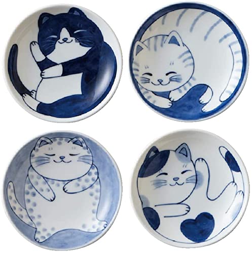 Cute Cats Ceramic Plate Set