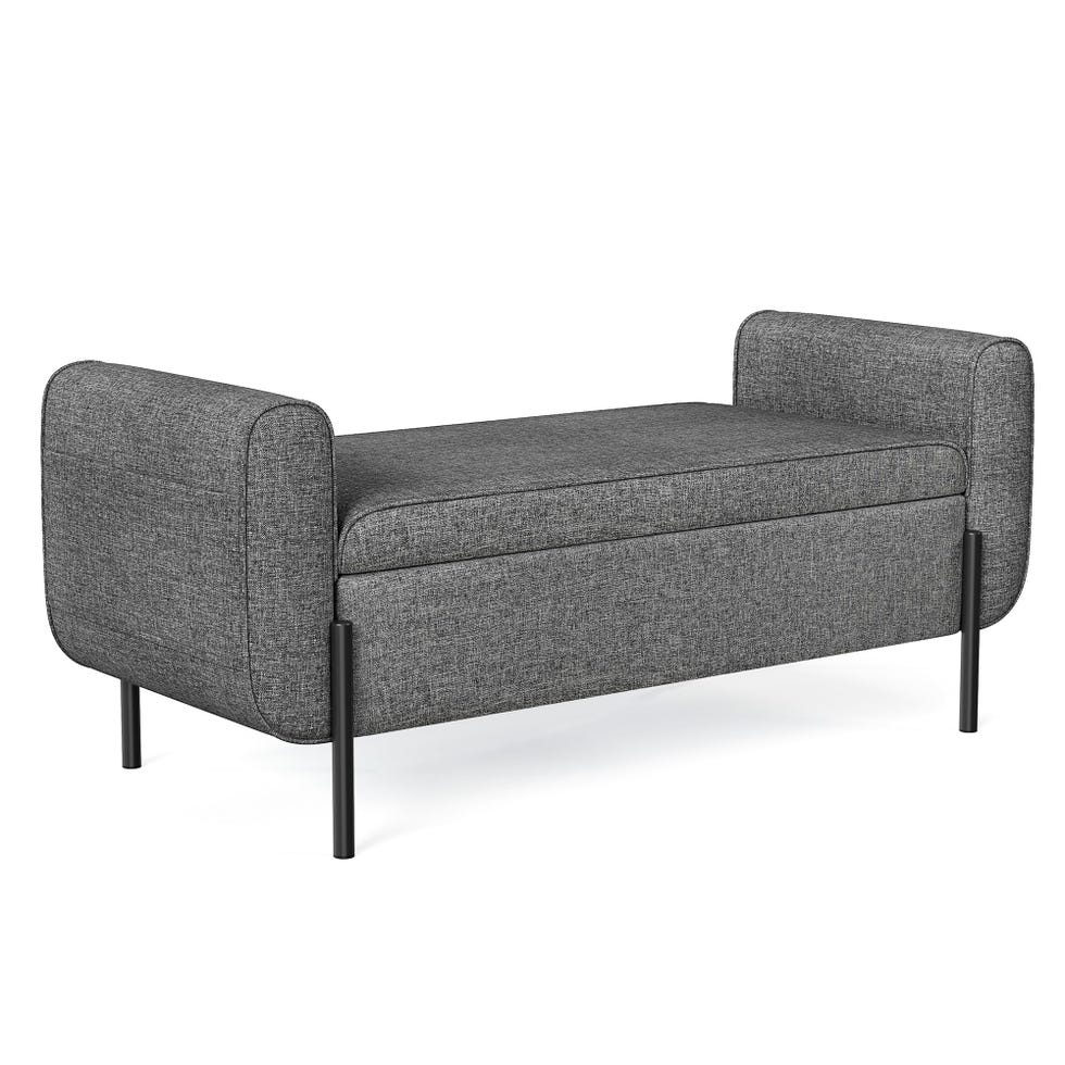 Storage Bench with Armrests