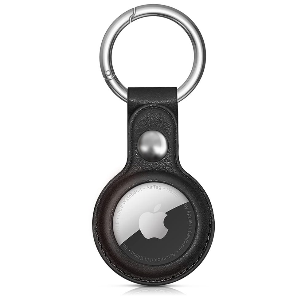 Leather AirTag Keychain