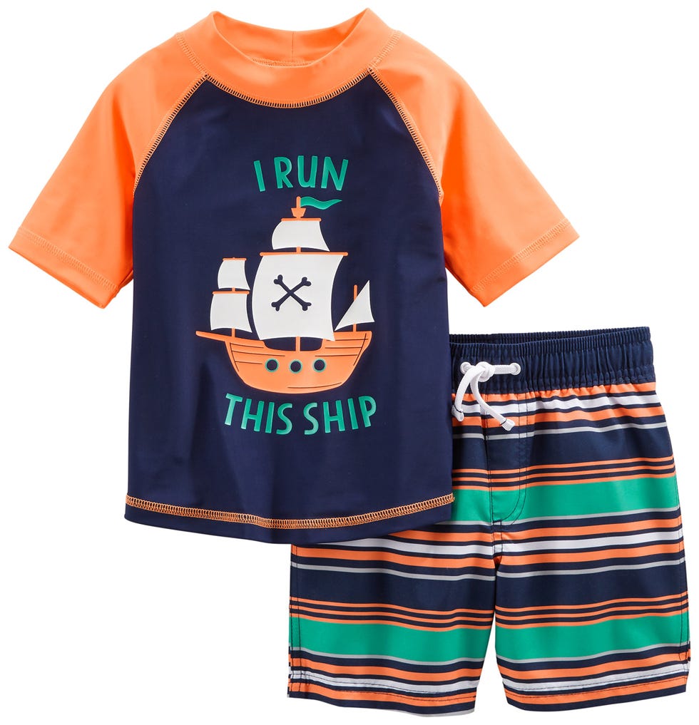 Conjunto de bañador y camiseta 