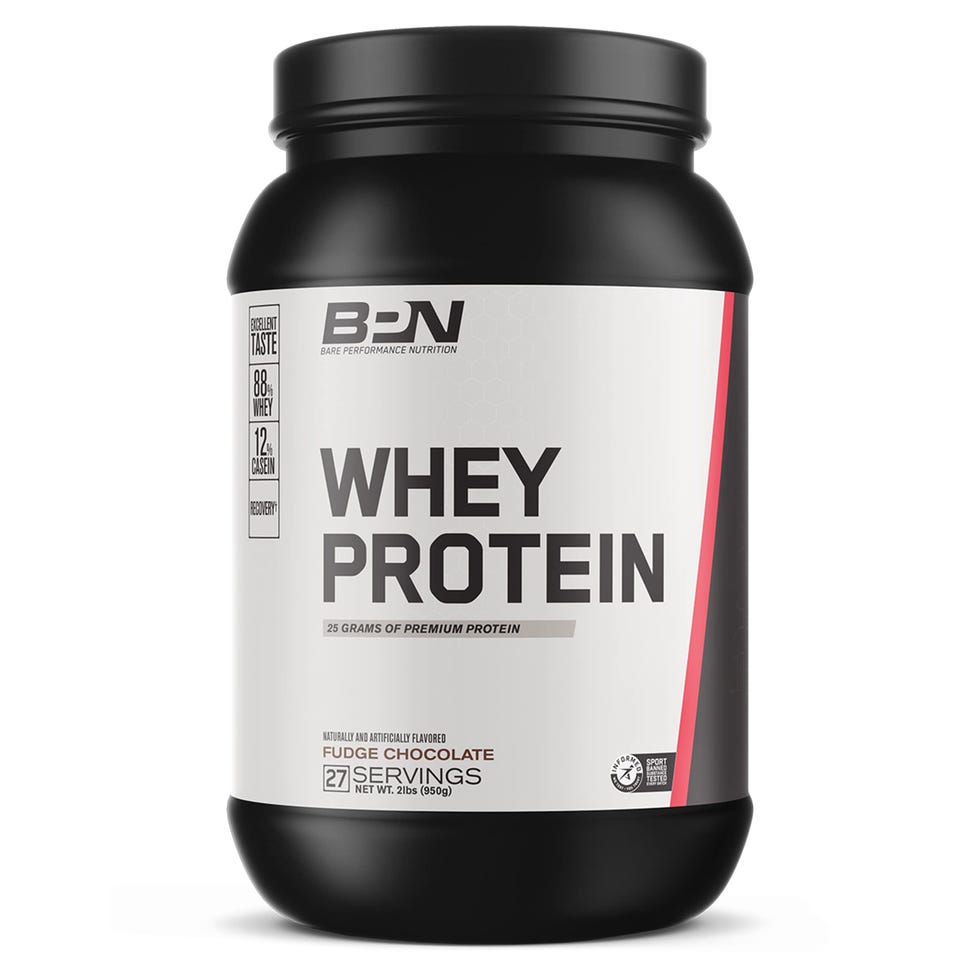 Whey Protein + Casein Protein Powder Blend, Fudge Chocolate