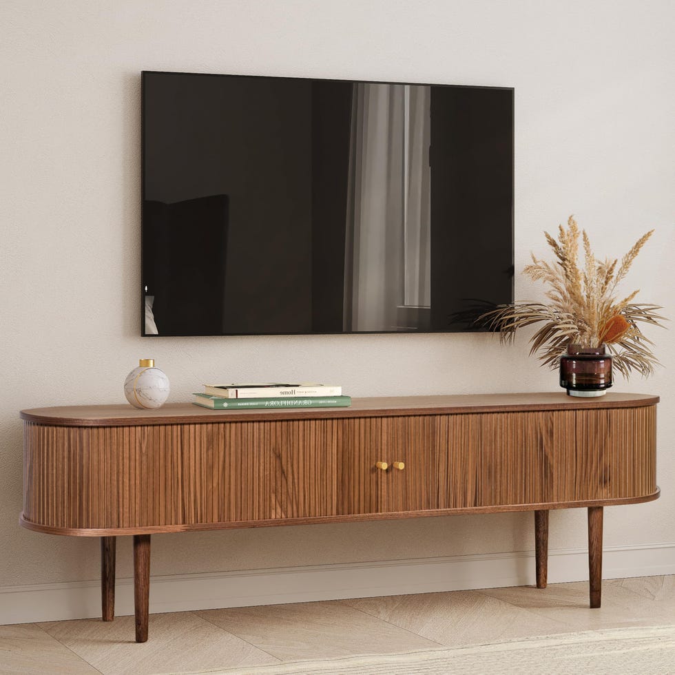 TV Stand with Storage and Shelves