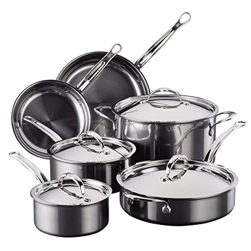 Titanium Stainless Steel 10 Piece Ultimate Cookware Set