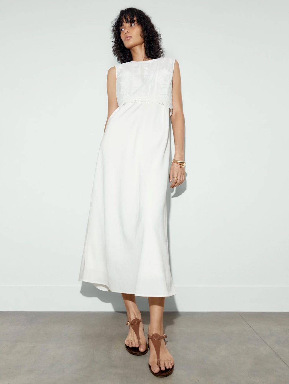 Mesh Panel Dress