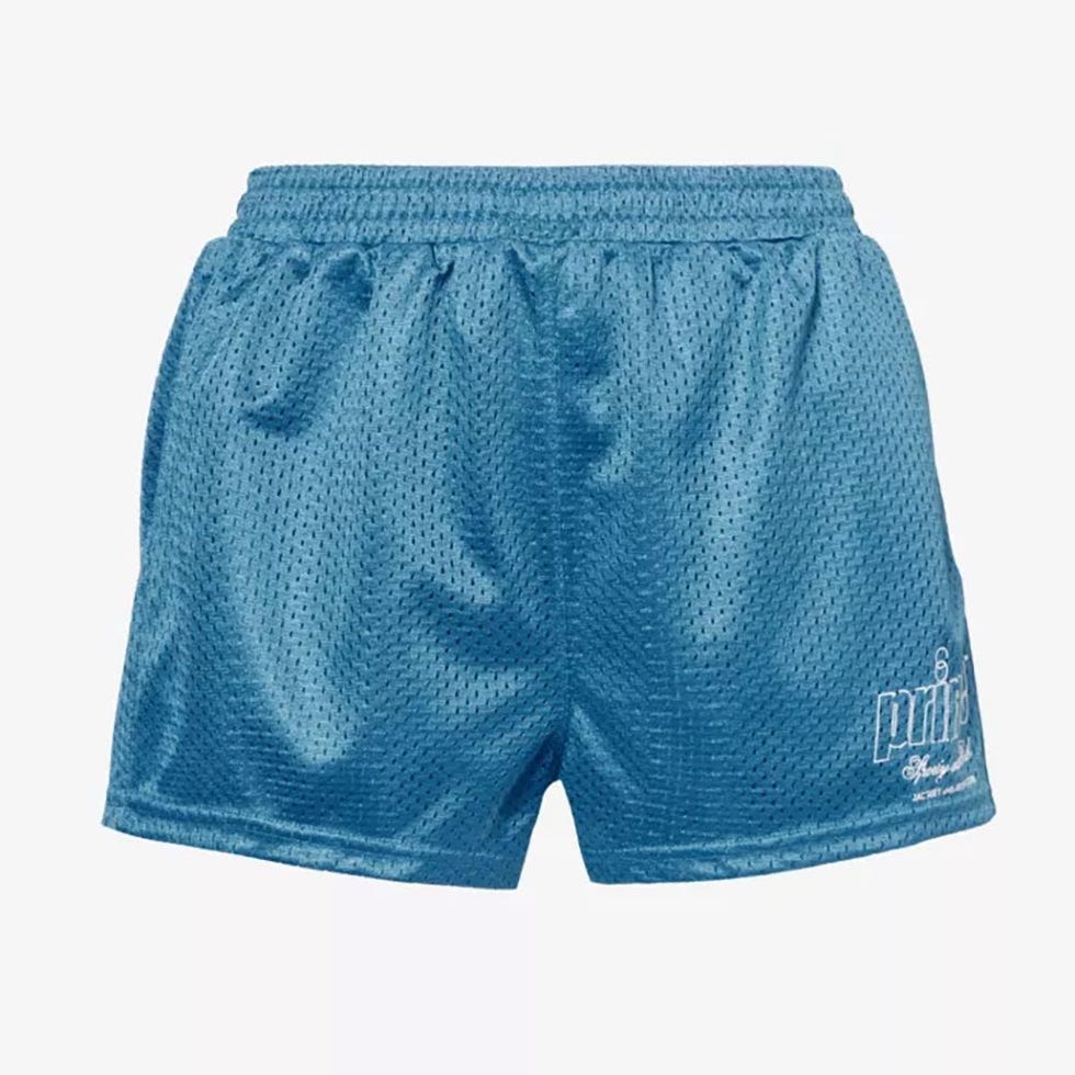 logo-print woven shorts