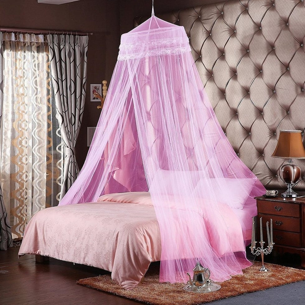 Mosquitera rosa para Cama Matrimonio 