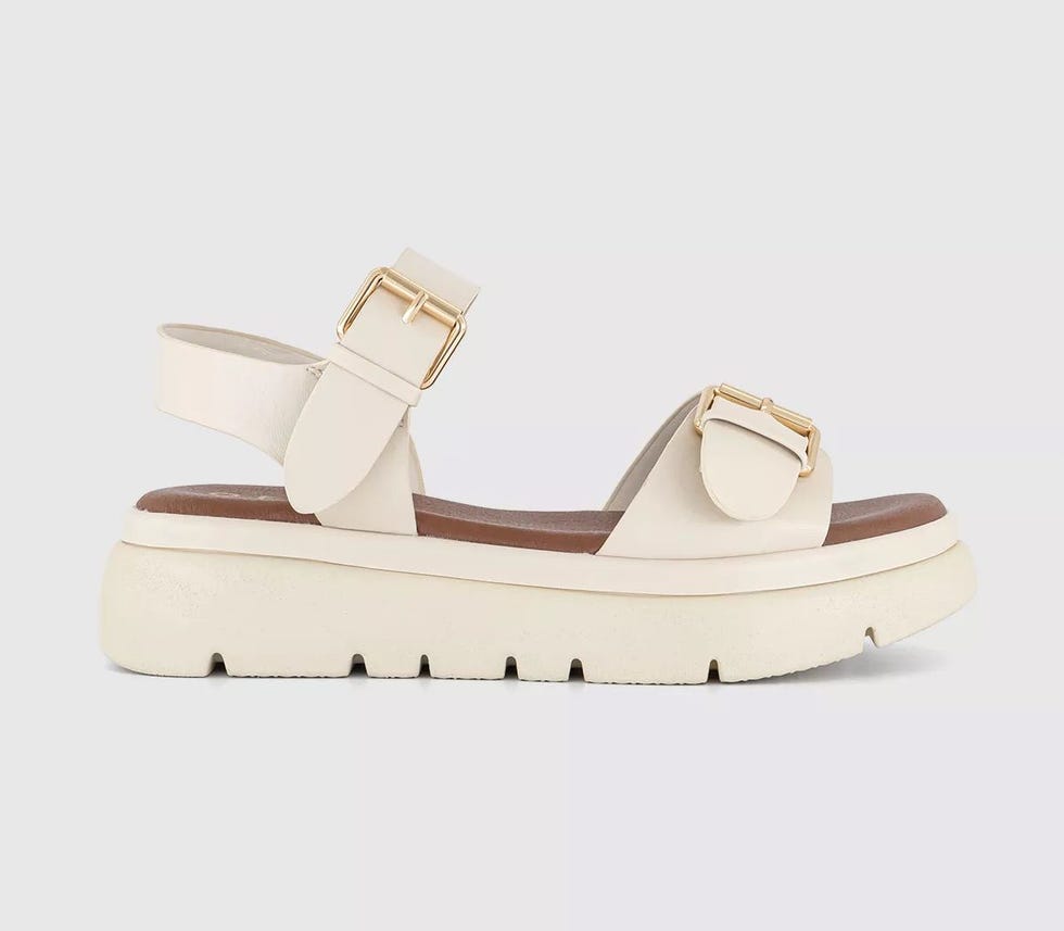 Sage Buckle Detail Platform Sandals