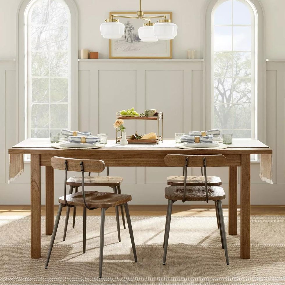 Plank Top Wood Dining Table