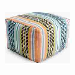 Salsa Stripe Outdoor Pouf