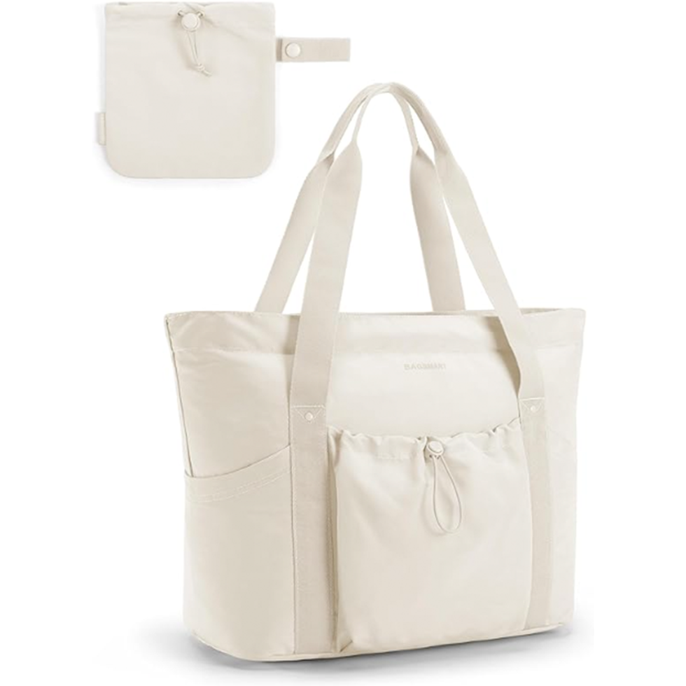 Foldable Tote Bag with Drawstring Storage Bag
