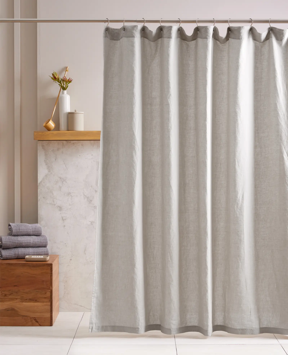 European Linen Shower Curtain