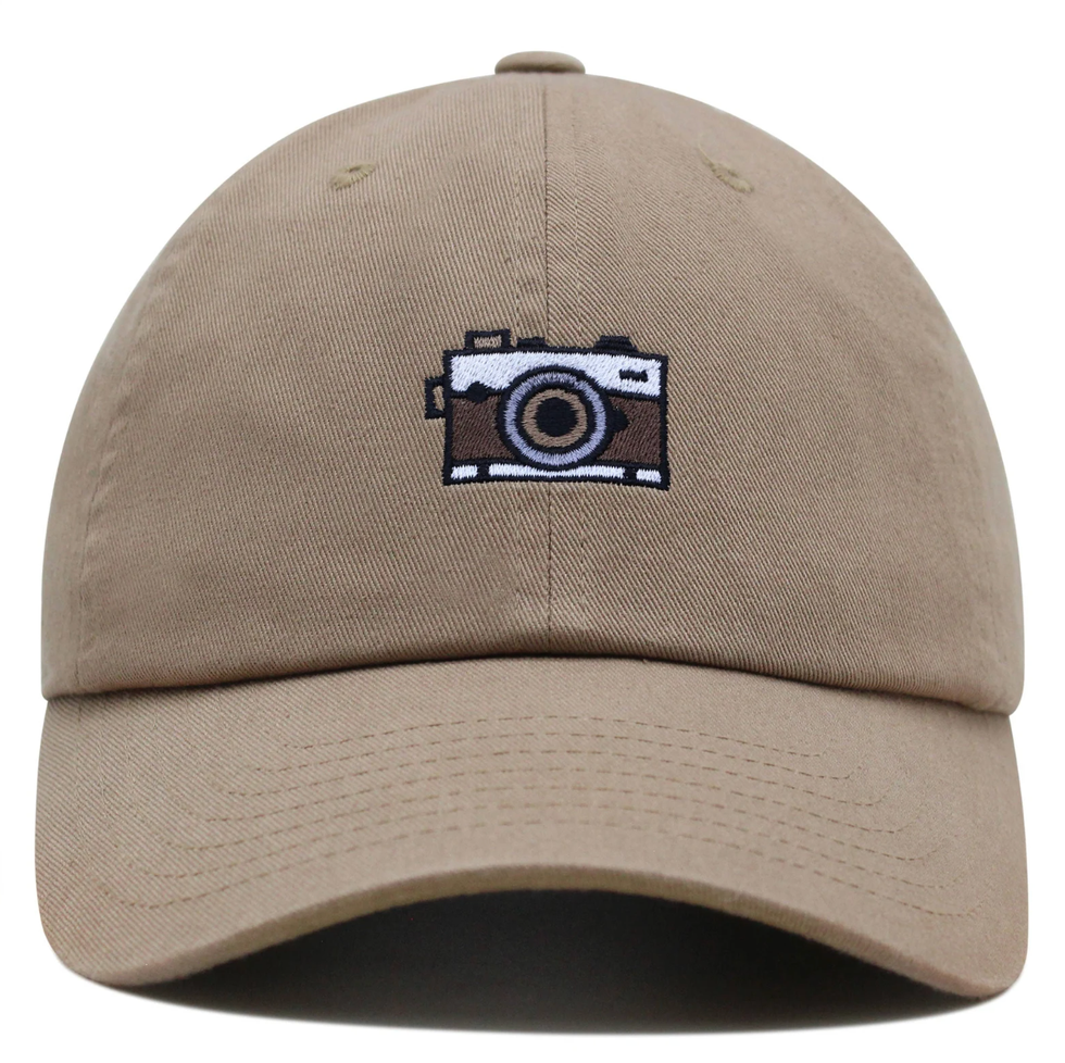 Premium Dad Hat Embroidered Baseball Cap Vintage Camera