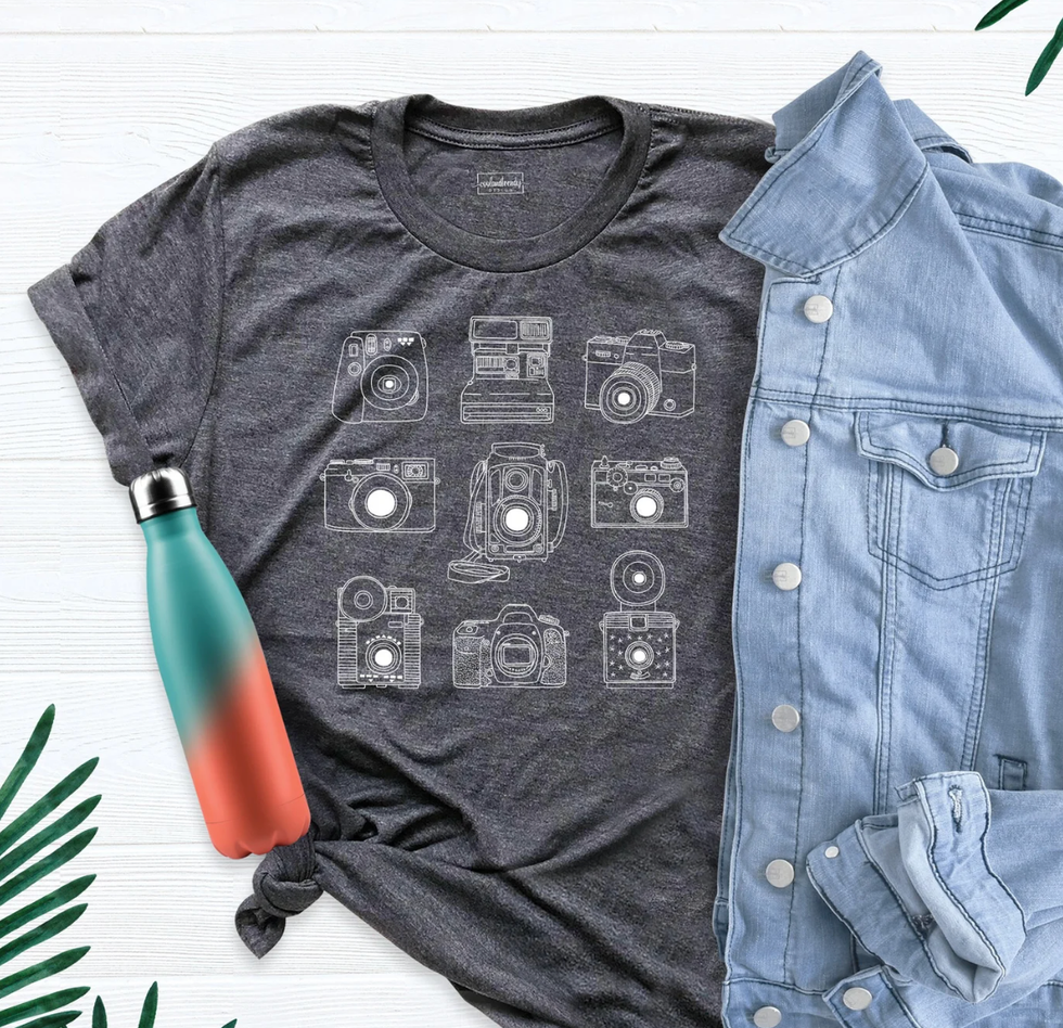 Vintage Camera Shirt for Photographer