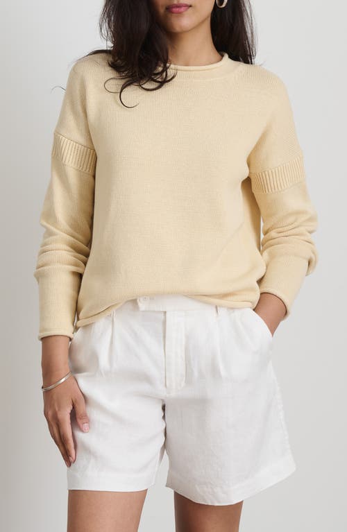 Mariner Roll Edge Cotton Sweater
