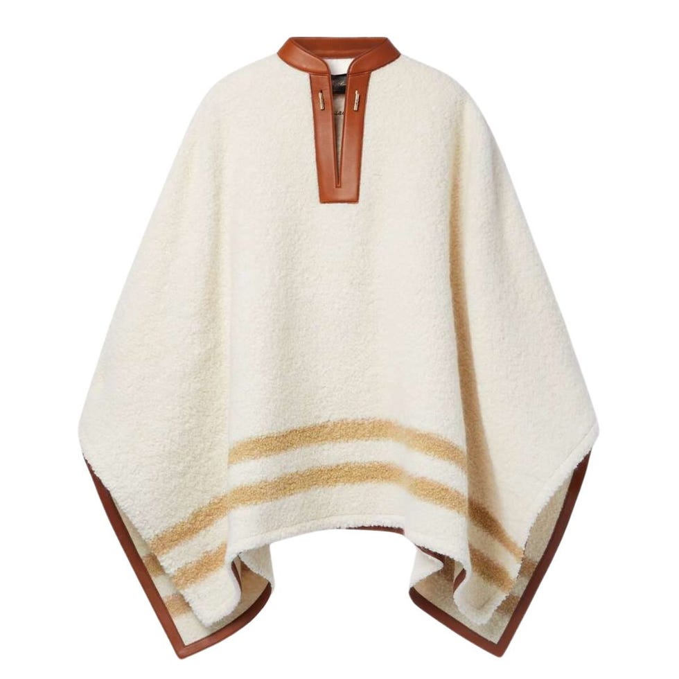 Loro Piana Alpaca-Blend Bouclé Poncho