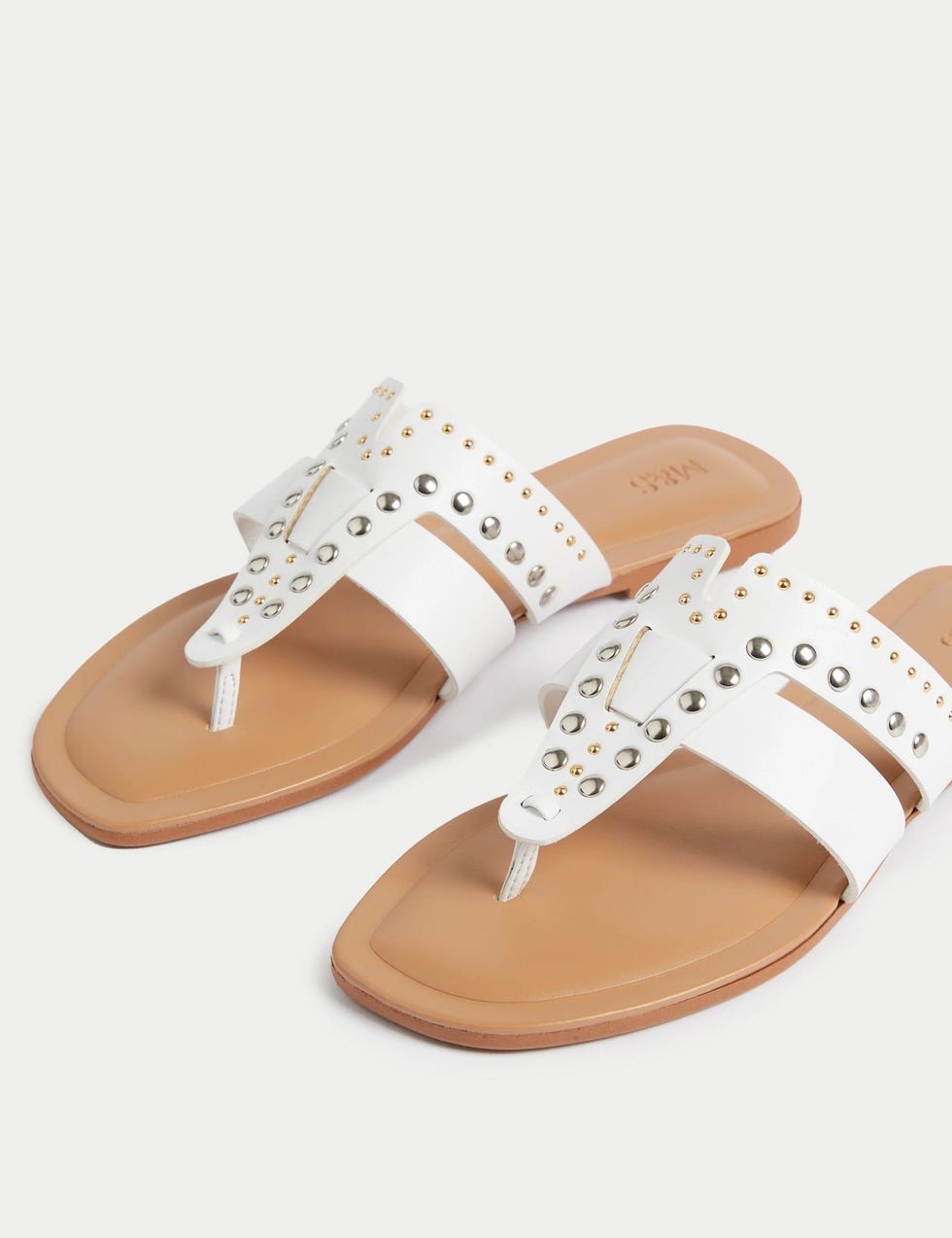 Studded Flat Flip Flops