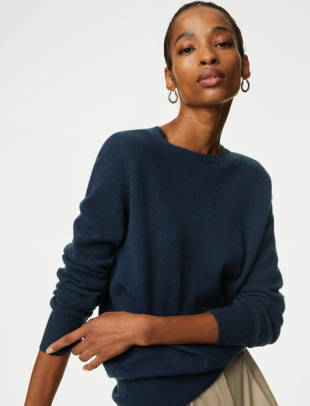 Pure Cashmere Round Neck Jumper