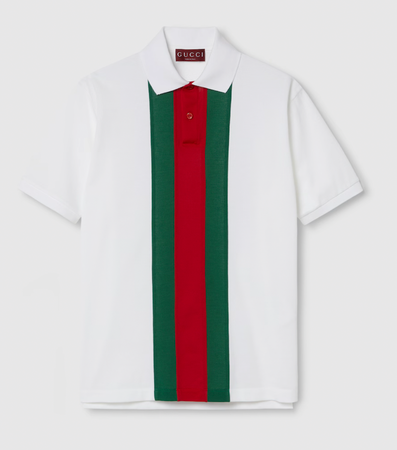 Cotton Polo Shirt with Web