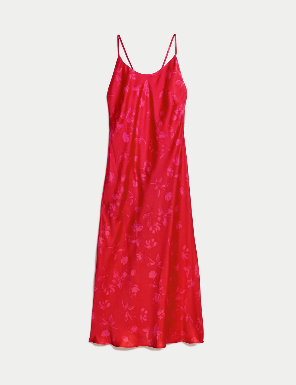 Satin print chemise