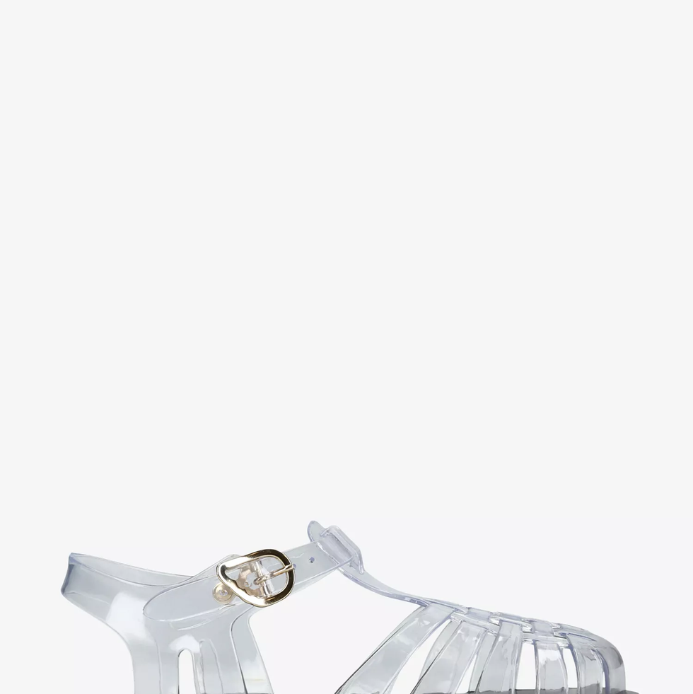 Homeria fisherman flat leather and jelly sandals