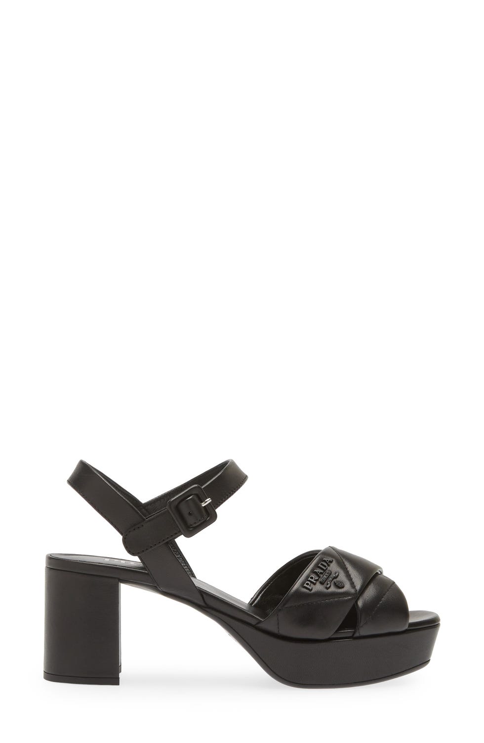Diagram Quilted Leather Platform Sandal