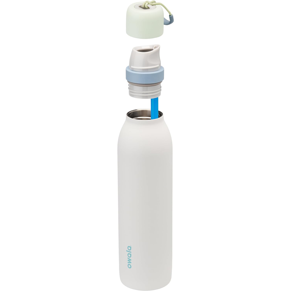FreeSip Twist Stainless Steel Water Bottle with Straw
