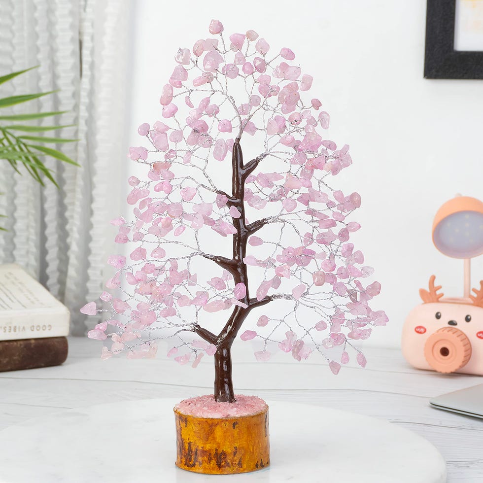 Rose Quartz Crystal Tree of Life