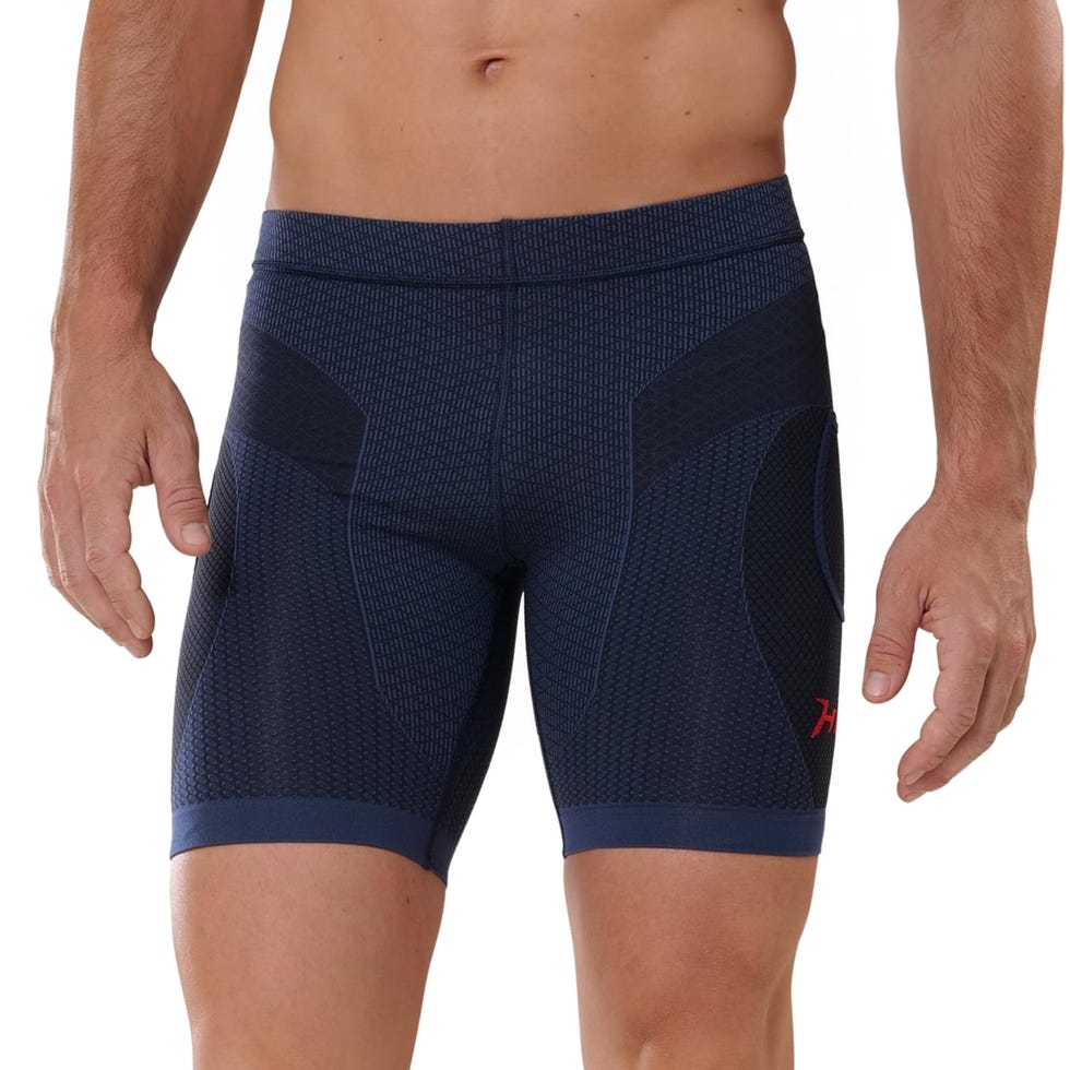 Malla Corta de Compresión MEGAMO para Hombre en color azul