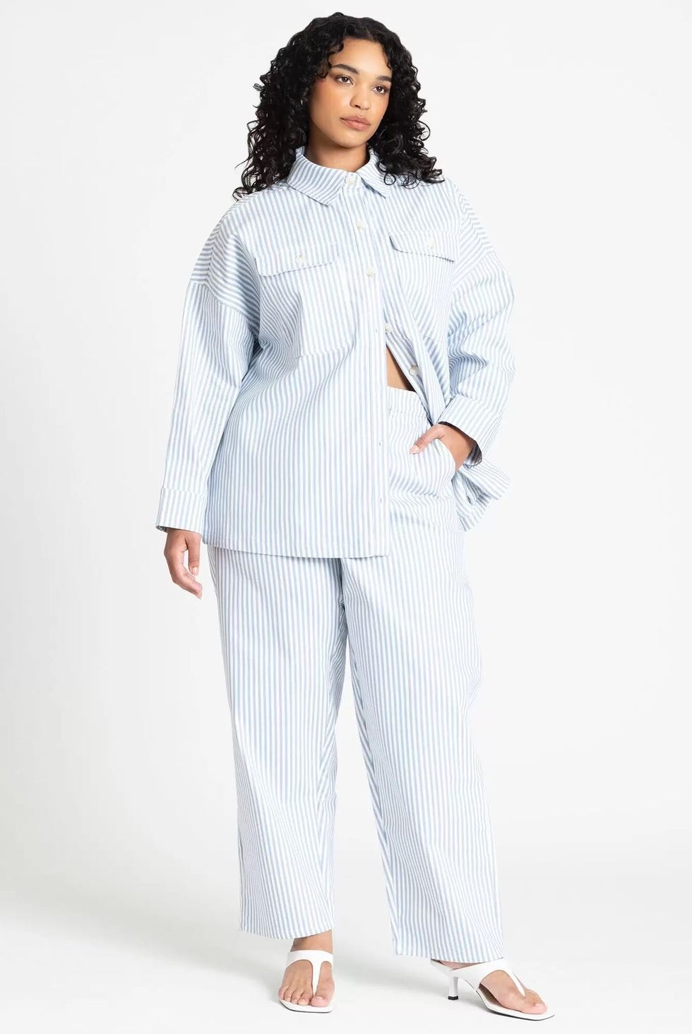 Yarn Dye Striped Straight Leg Pant Yarn Dye Striped Straight Leg Pant