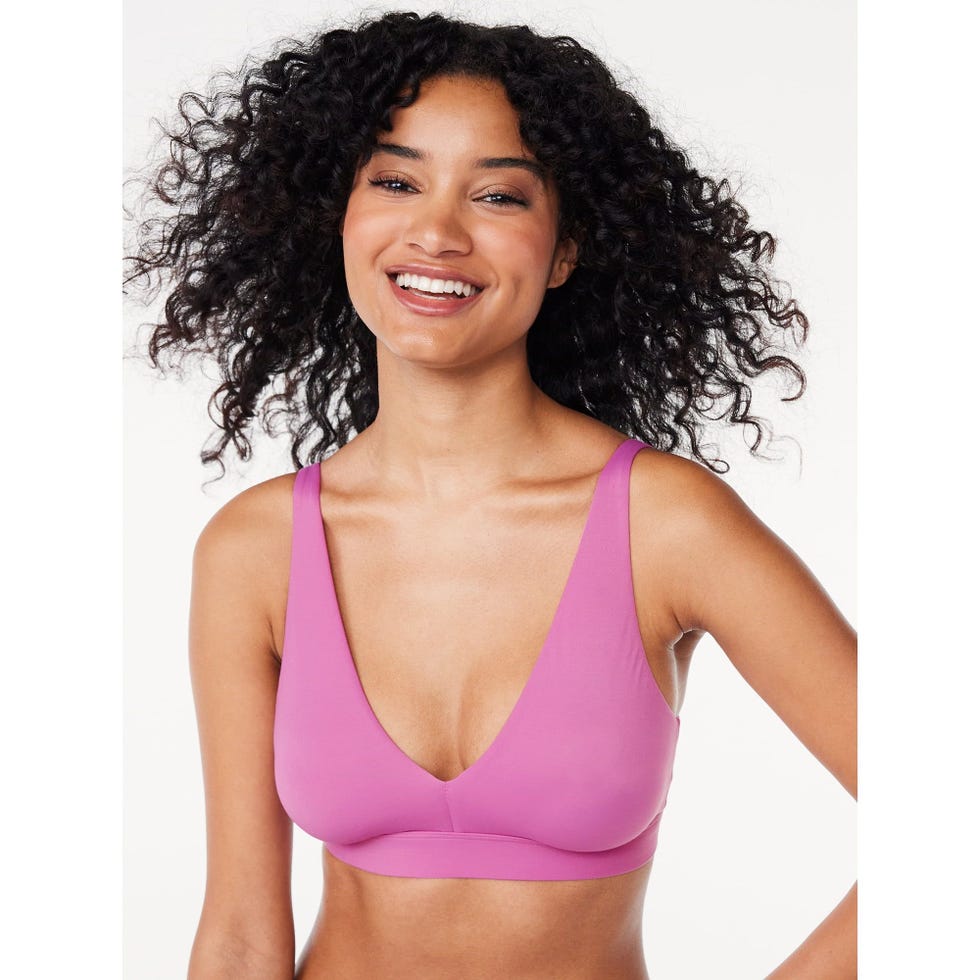 Unlined Soft Brushed Plunge Bralette