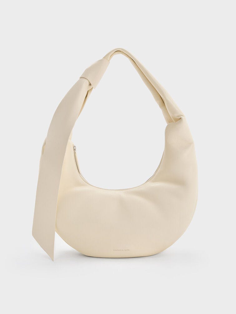 Toni Knotted Curved Hobo Bag 