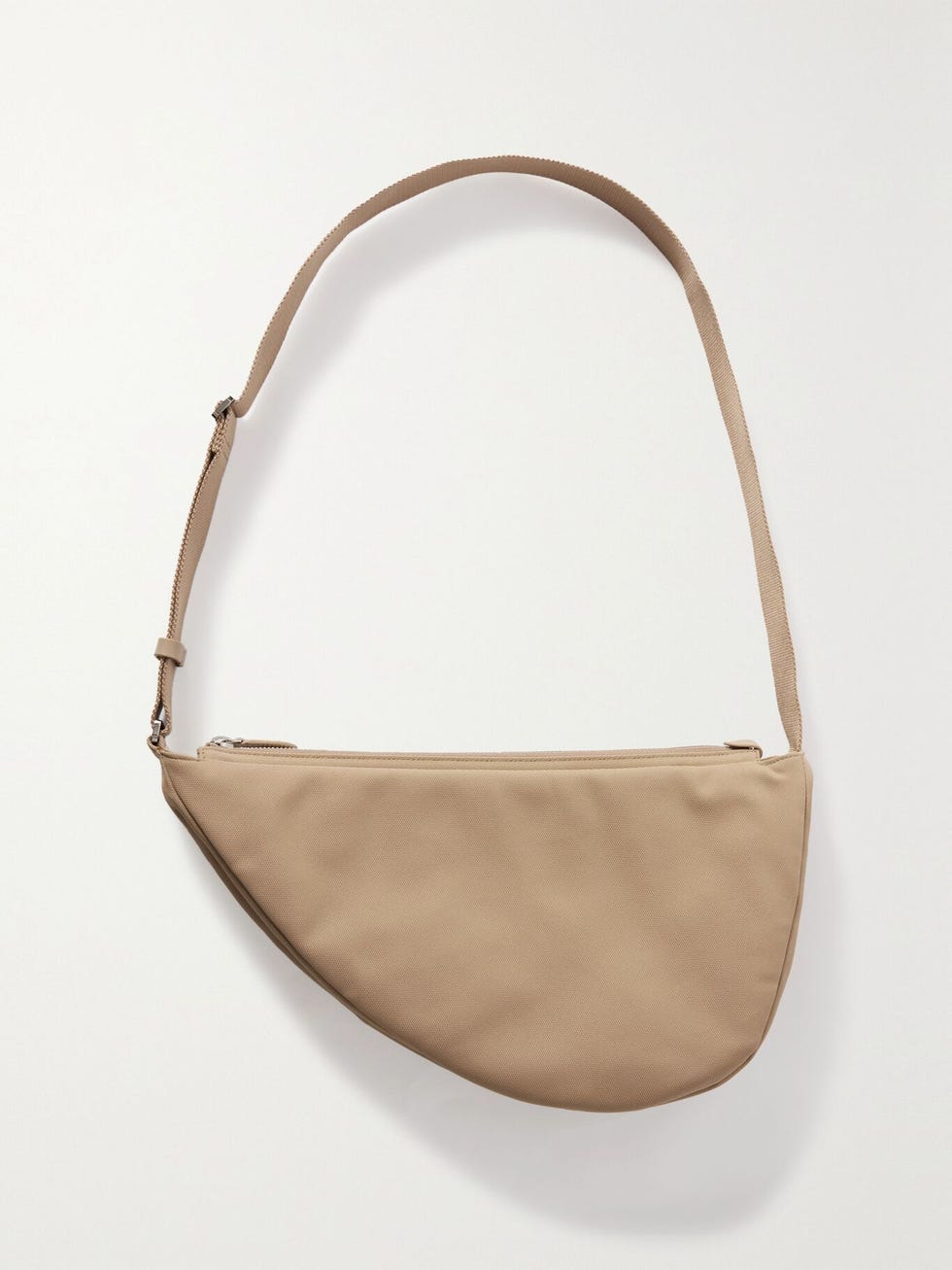 Slouchy Banana Two Leather-Trimmed Canvas Shoulder Bag