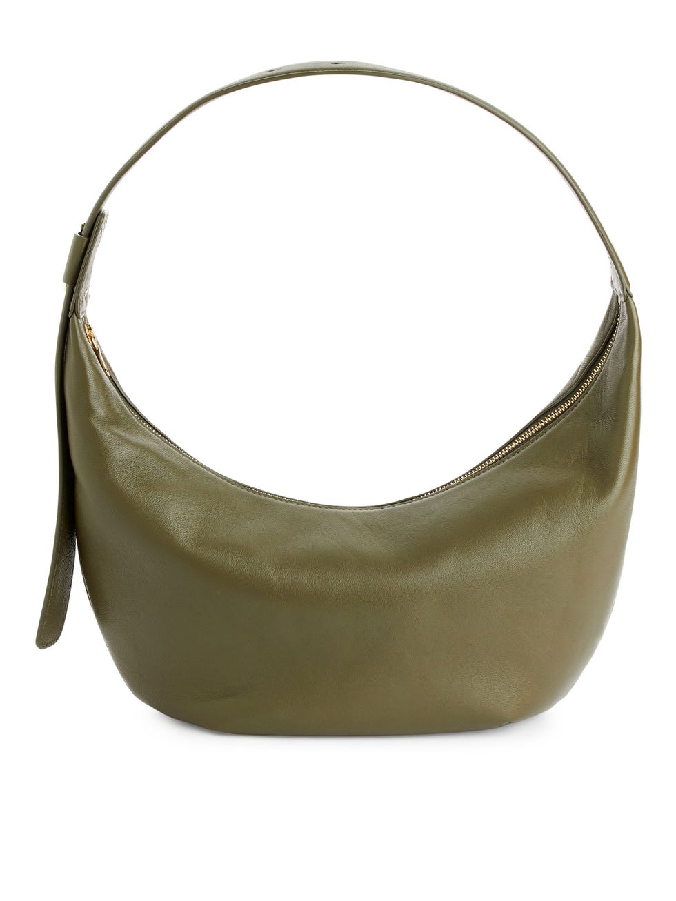 Mid Size Curved Shoulder Bag