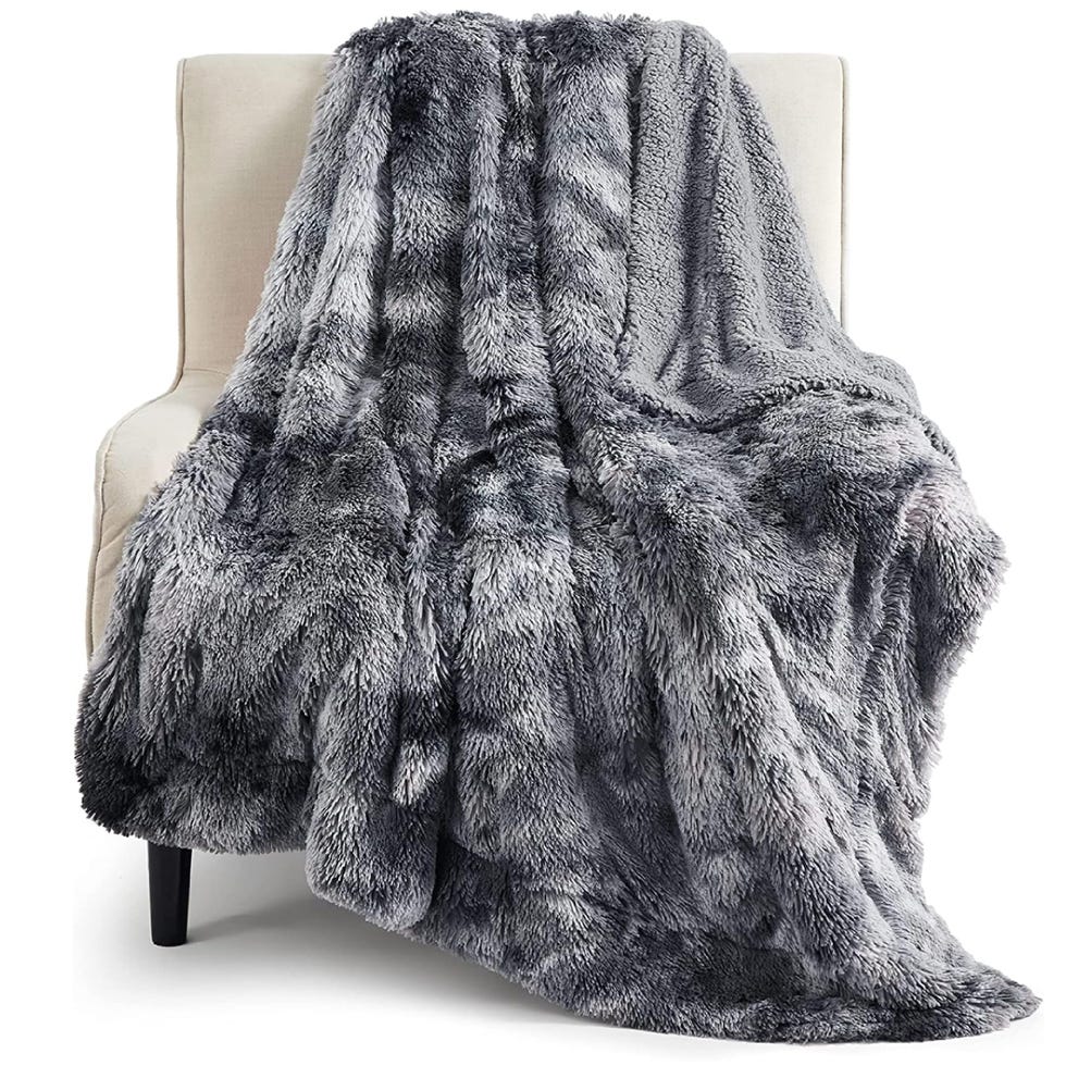 Faux Fur Throw Blanket