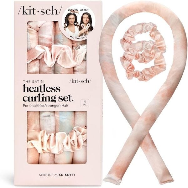 Satin Heatless Curling Set