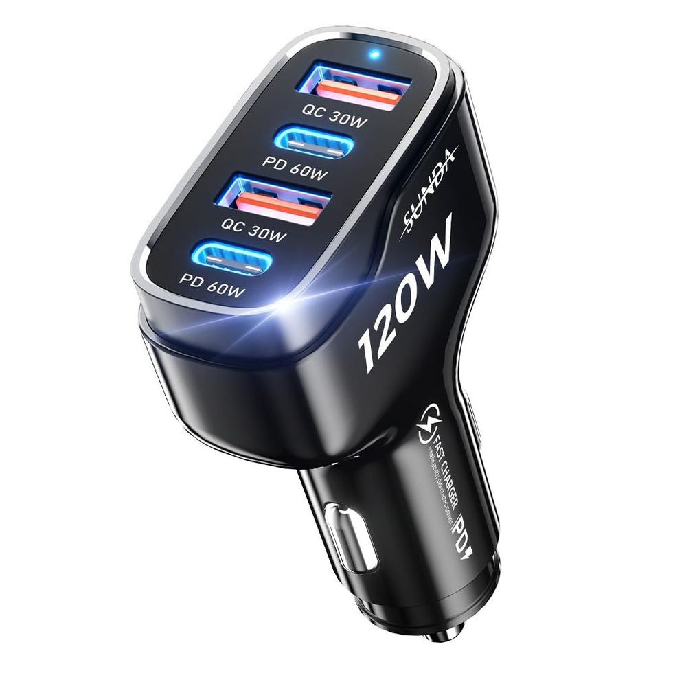 120W Car Charger Adapter