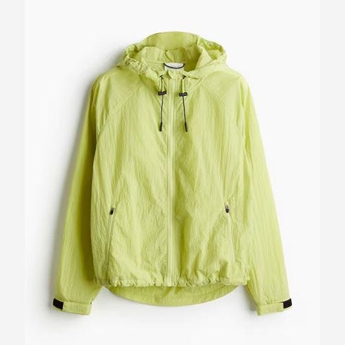 Hooded running jacket