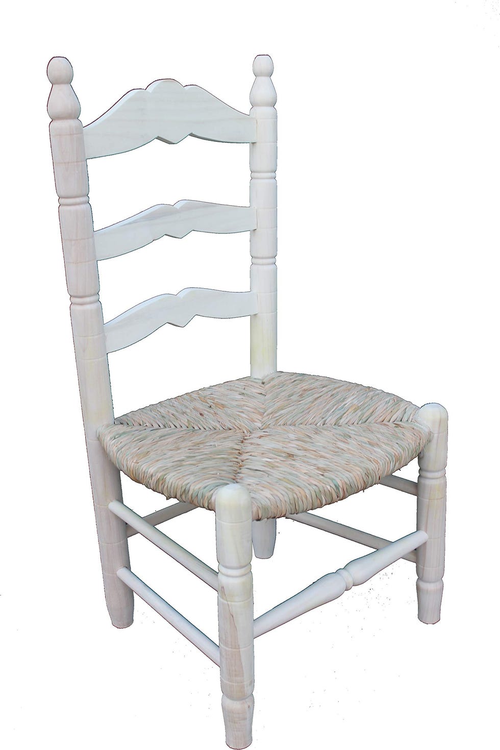 Silla baja tejida a mano