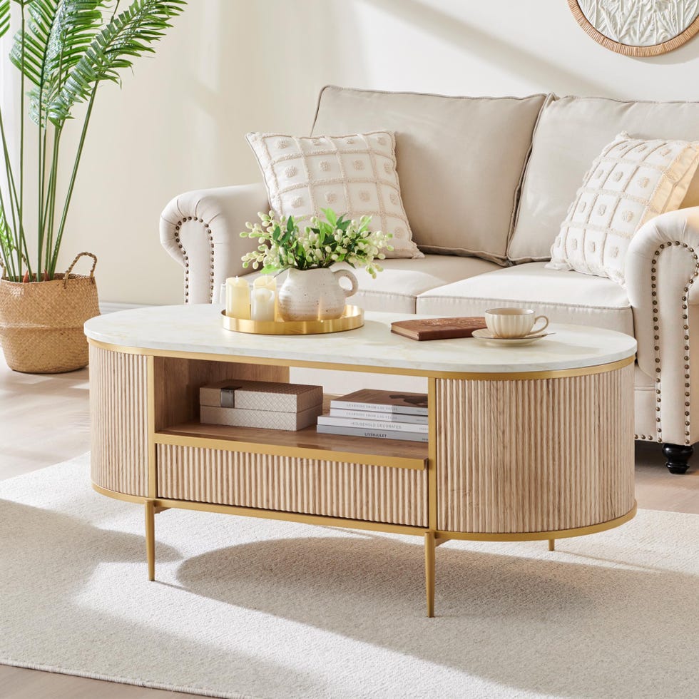 Modern Fluted Coffee Table