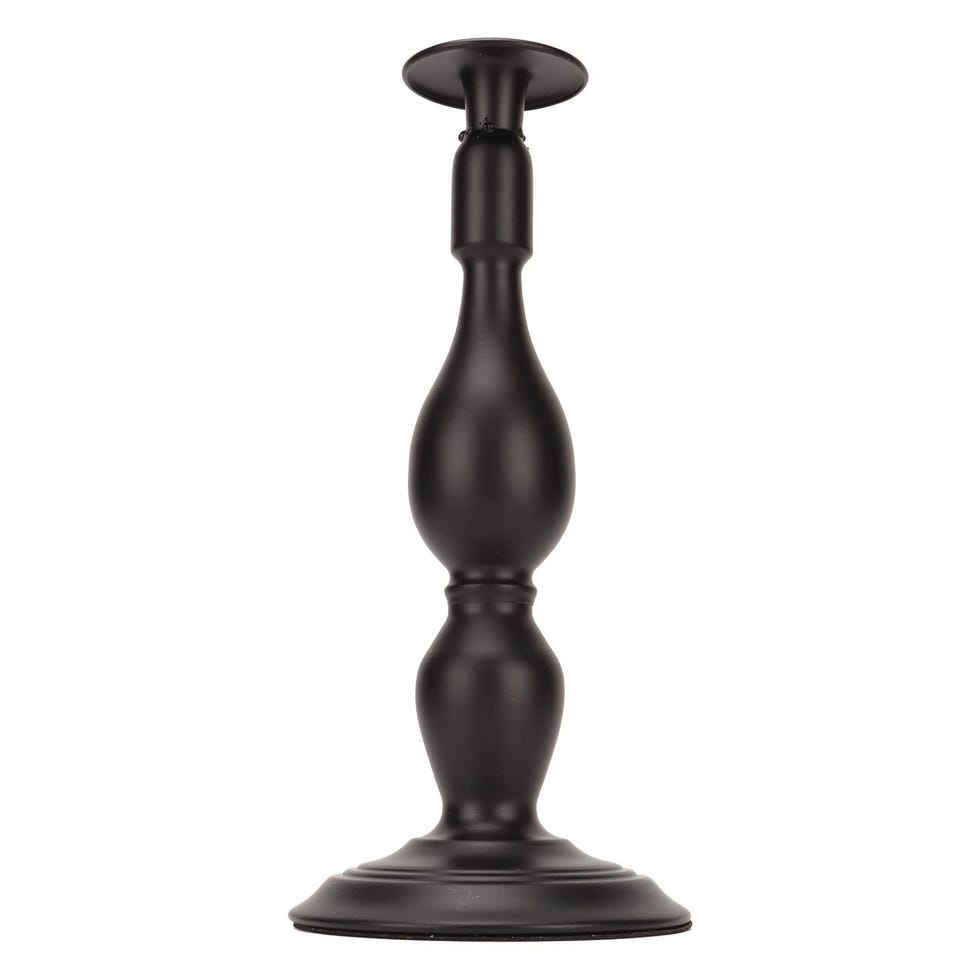 Candelabro negro metálico