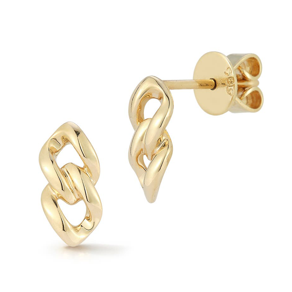 Cuban Chain Drop Earrings