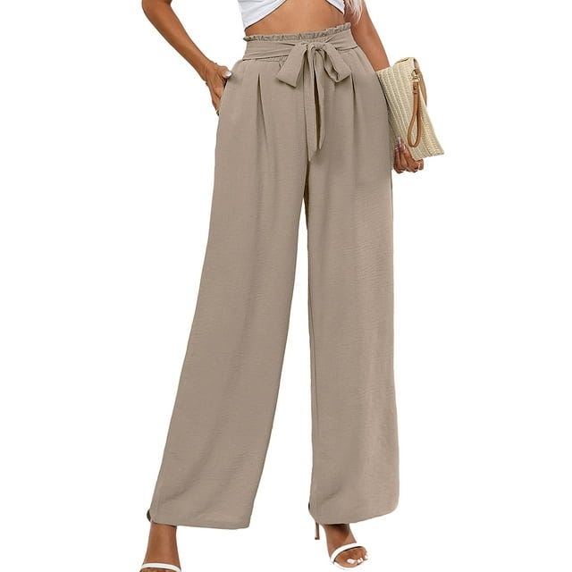  Wide Leg Pants with Pockets