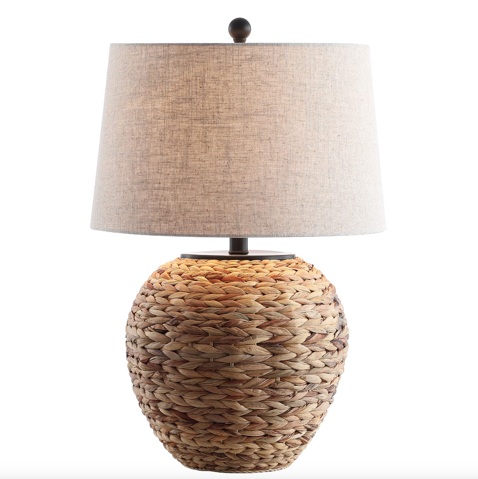 Banana Leaf Basket LED Table Lamp 
